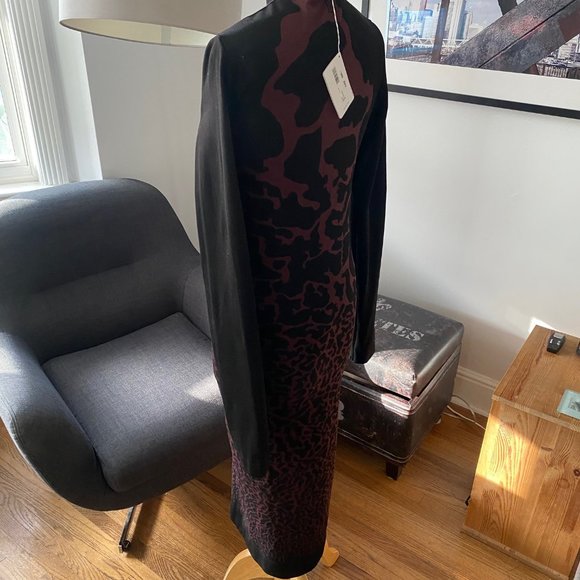 Wolford 50776 Leo Seamless Dress Chateau/Black ( M ) NTW - Picture 4 of 13